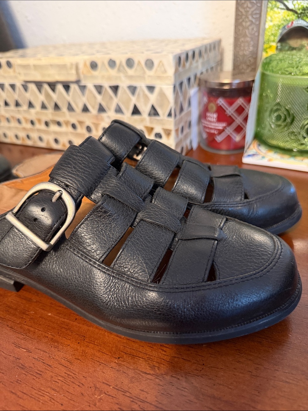Ariat womens Black Leather Sandals